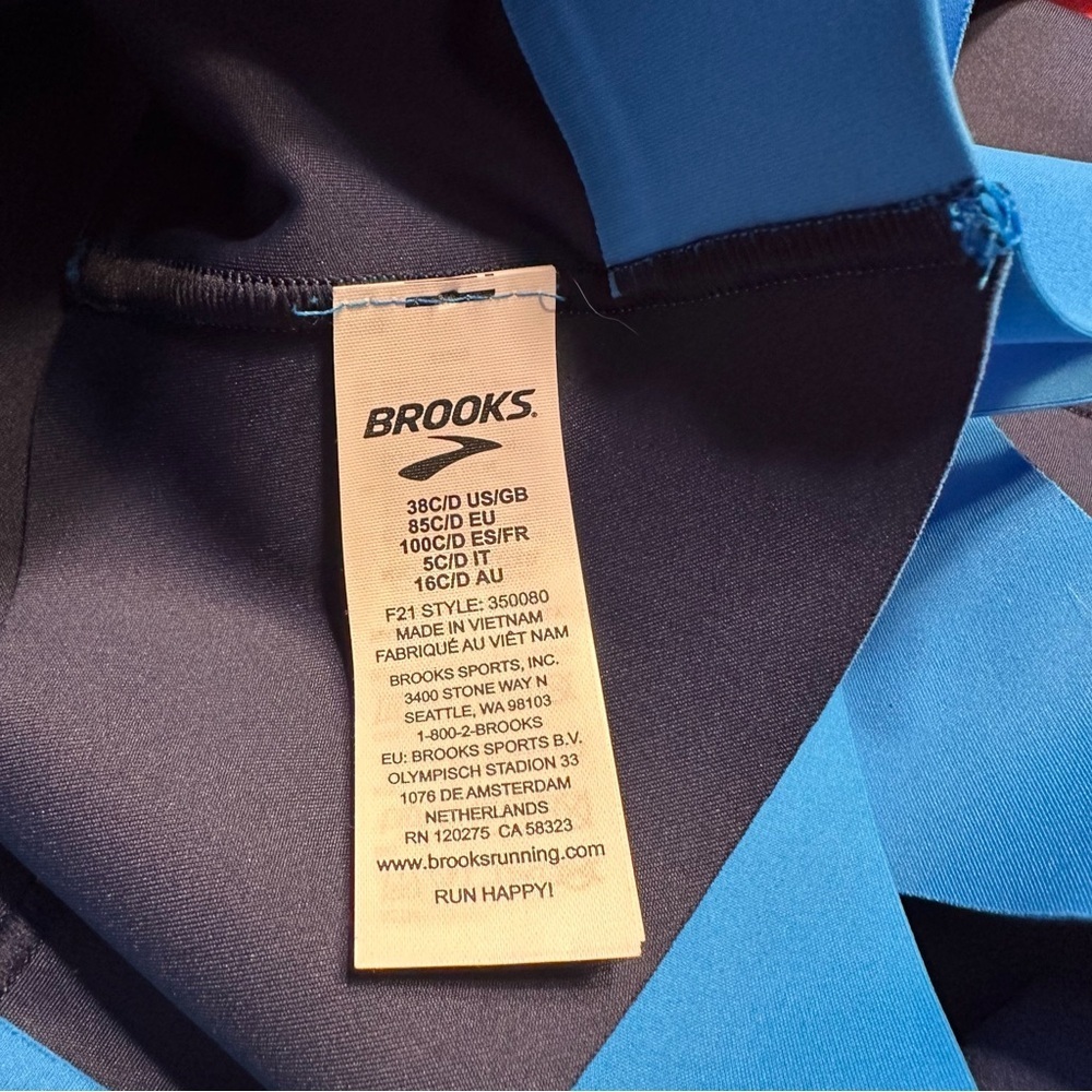 Brooks Vibrant Blue Sports Top - Picture 4 of 5